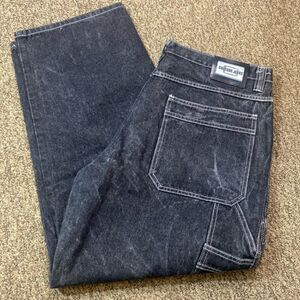 Vintage Style Black Denim Jeans Men’s Size 42X32